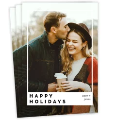 Instant Photo-Style Frame Flat Holiday Photo Card