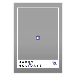 Instant Photo-Style Frame Flat Holiday Photo Card