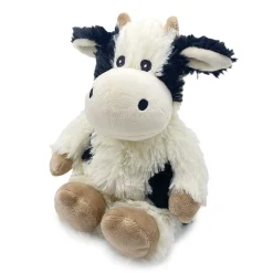 Intelex Warmies Black and White Cow Scented Stuffed Animal, 9"
