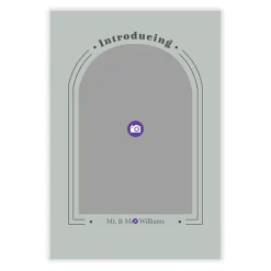 Introducing Us Wedding Announcement