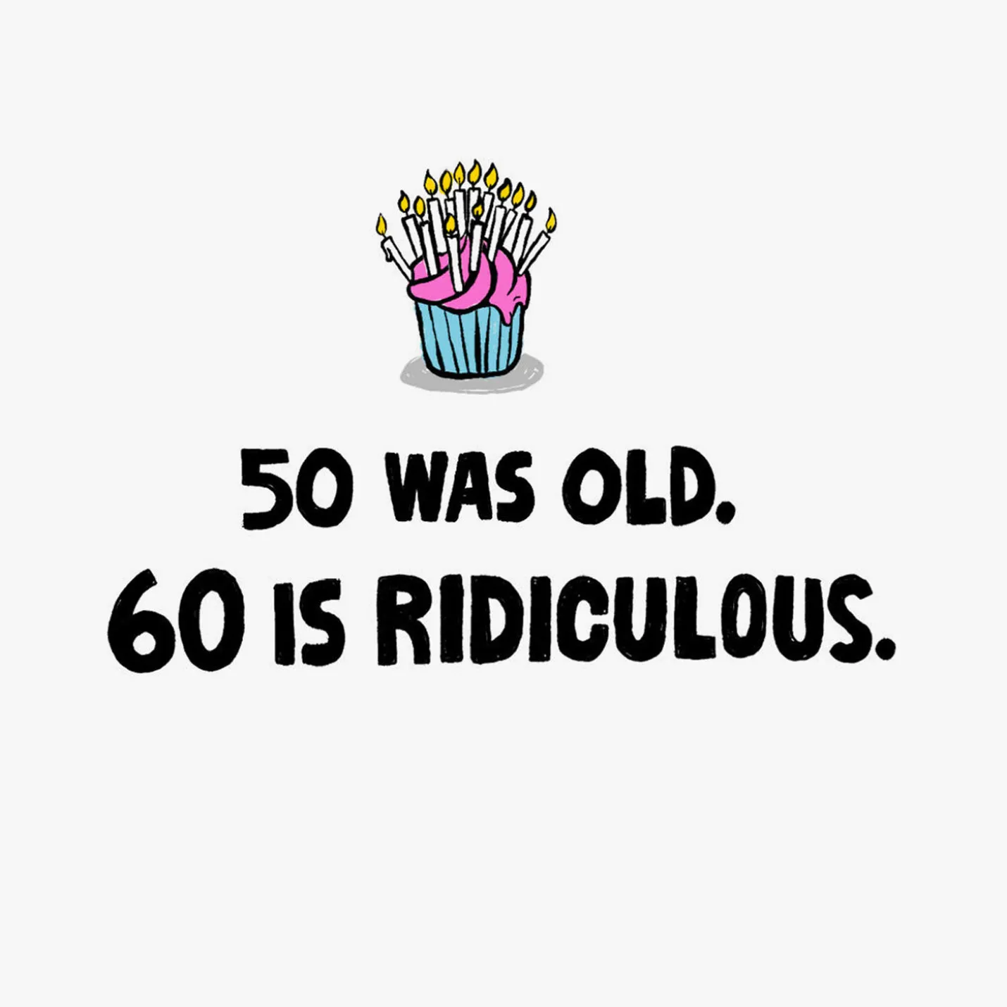 60 Is Not Old Funny 60th Birthday Card