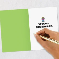 60 Is Not Old Funny 60th Birthday Card