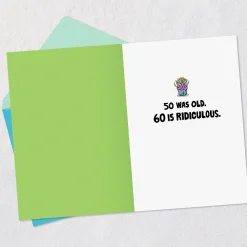 60 Is Not Old Funny 60th Birthday Card