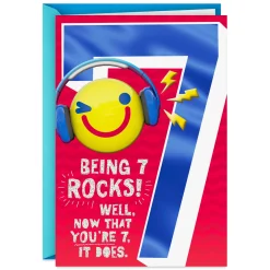 It Rocks to Be You 7th Birthday Card