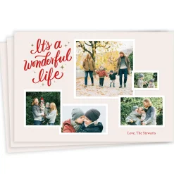 It's a Wonderful Life Photo Collage Flat Holiday Photo Card