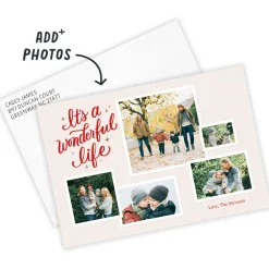 It's a Wonderful Life Photo Collage Flat Holiday Photo Card