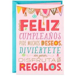 It's Your Day Spanish-Language Birthday Card
