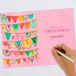 It's Your Day Spanish-Language Birthday Card