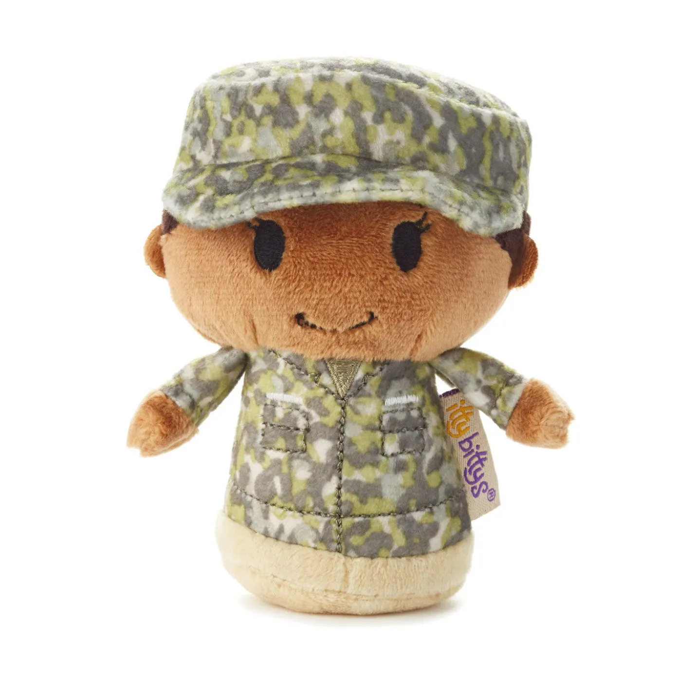 itty bittys® Black Woman in Green Camo Plush