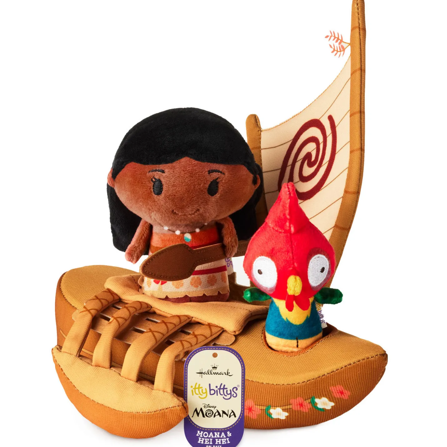itty bittys® Disney Moana, Hei Hei and Boat Plush, Set of 3