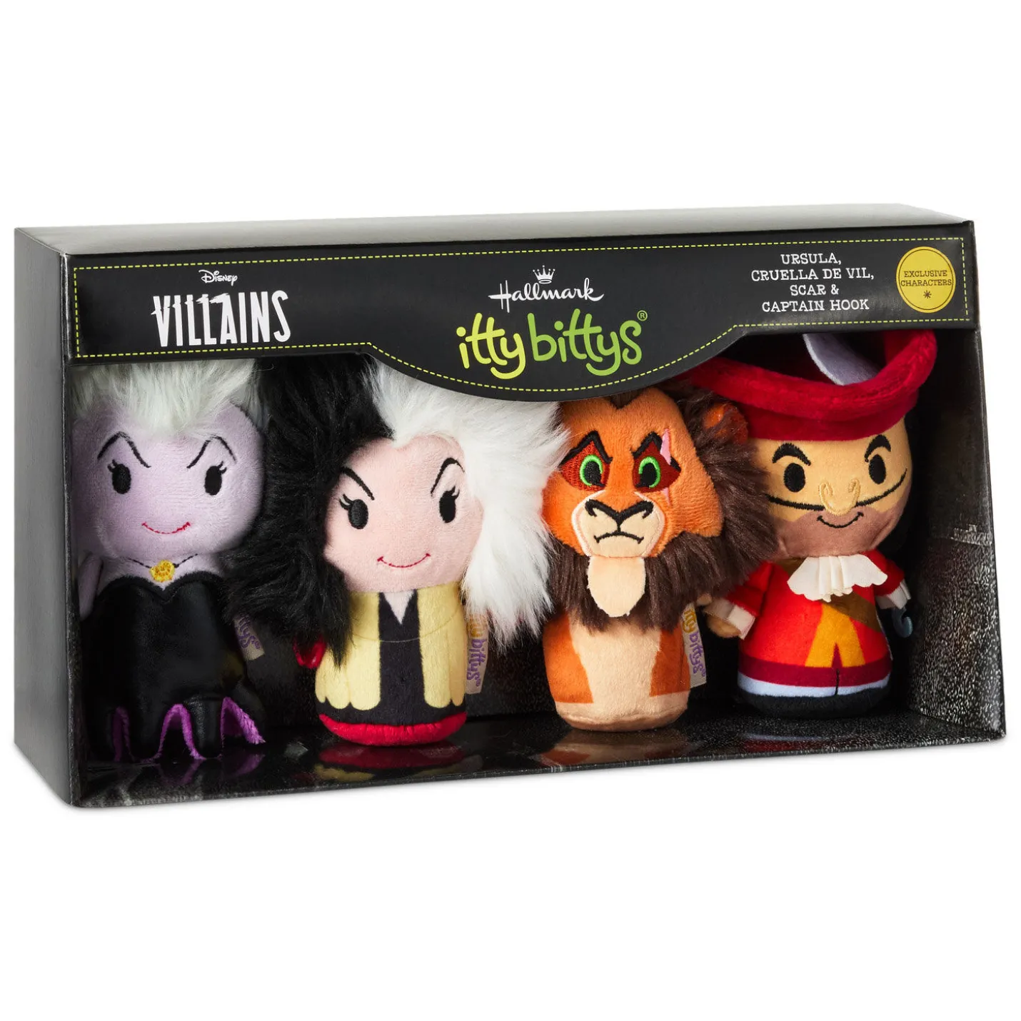itty bittys® Disney Villains Plush, Set of 4