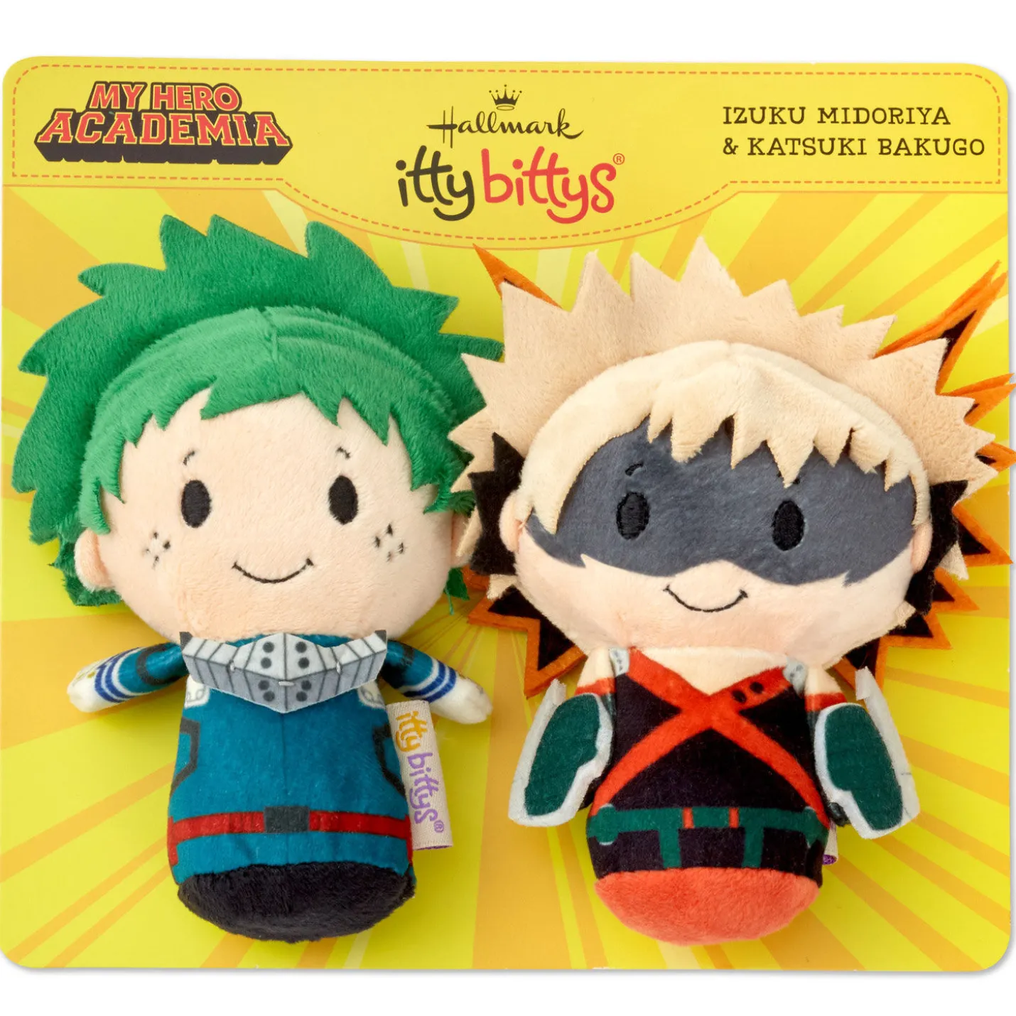 itty bittys® My Hero Academia Deku and Bakugo Plush, Set of 2