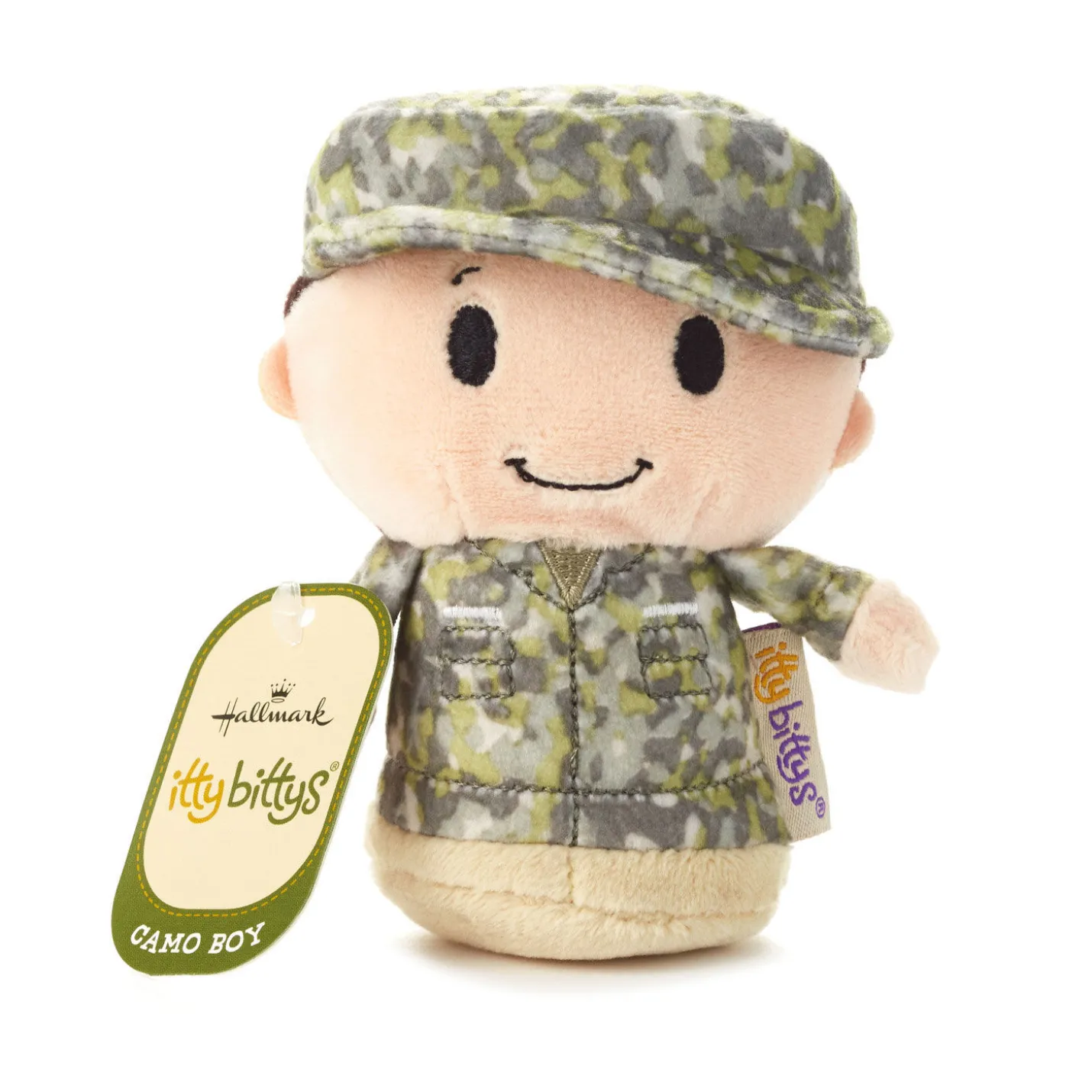 itty bittys® White Man in Green Camo Plush
