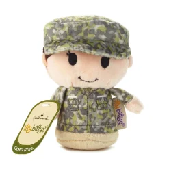 itty bittys® White Woman in Green Camo Plush