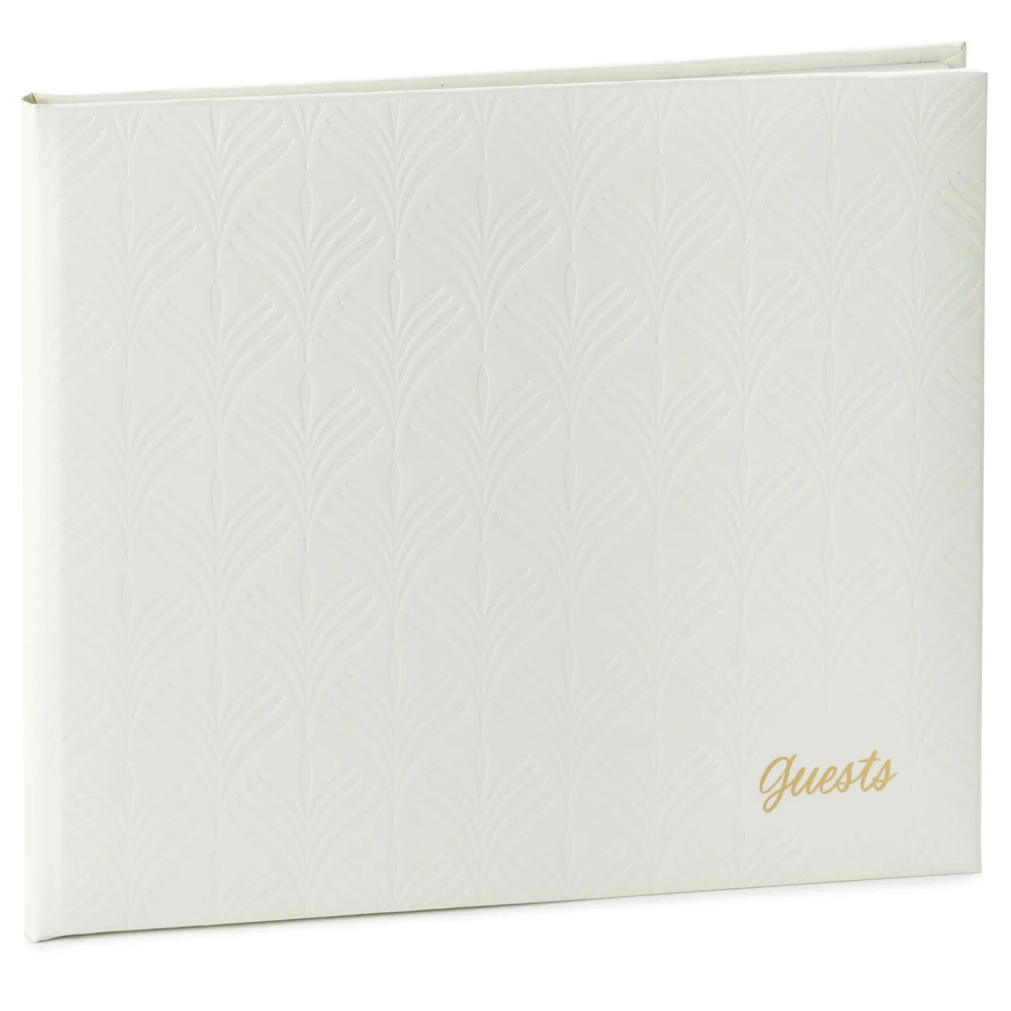 Ivory Botanical Pattern Guest Book