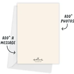 Ivory Linen Frame Graduation Invitation