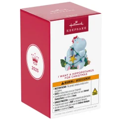 I Want a Hippopotamus for Christmas Musical Ornament