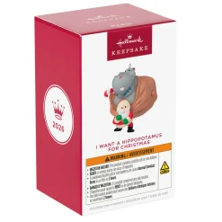 I Want a Hippopotamus for Christmas Musical Ornament