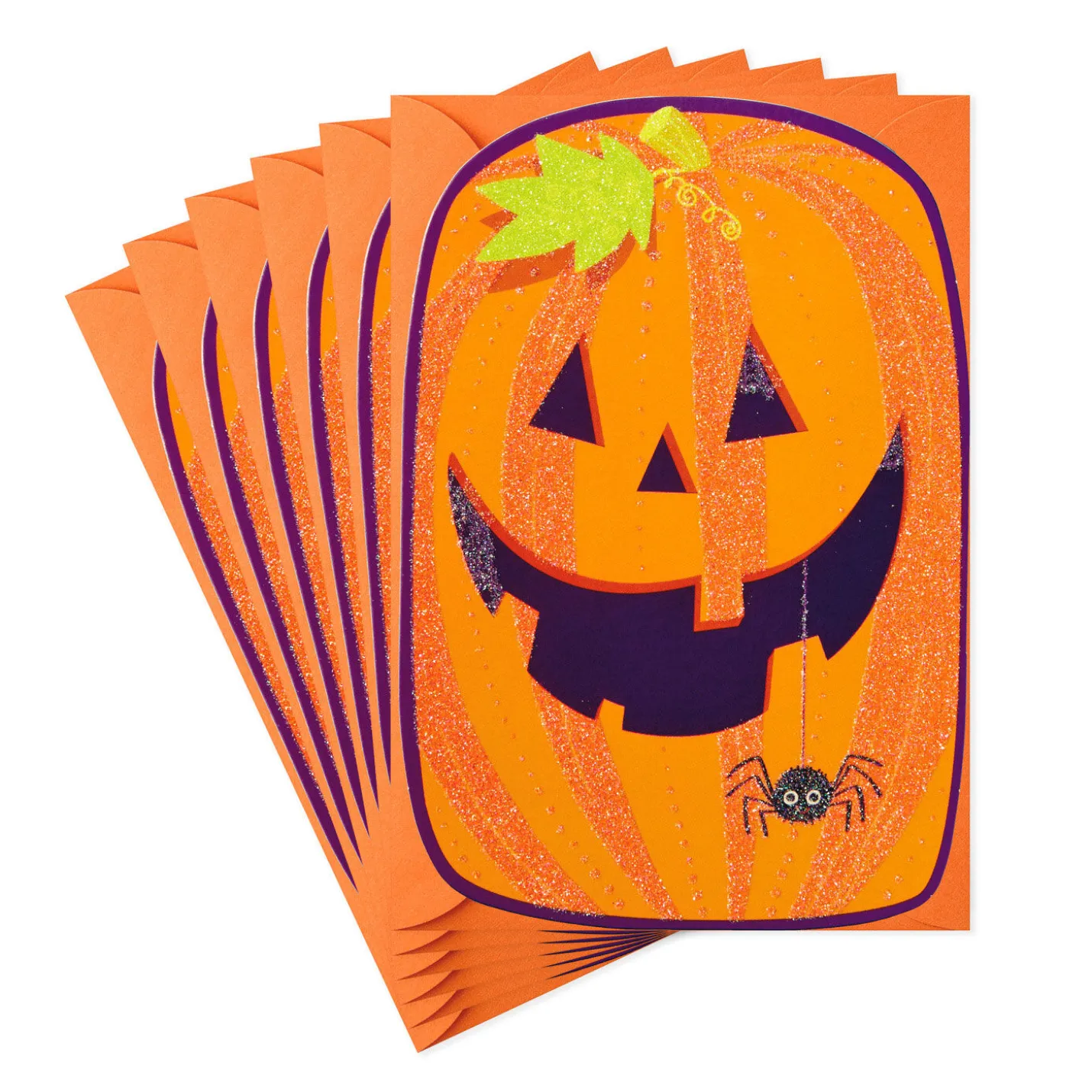 Jack-o'-Lantern Smile Halloween Cards, Pack of 6