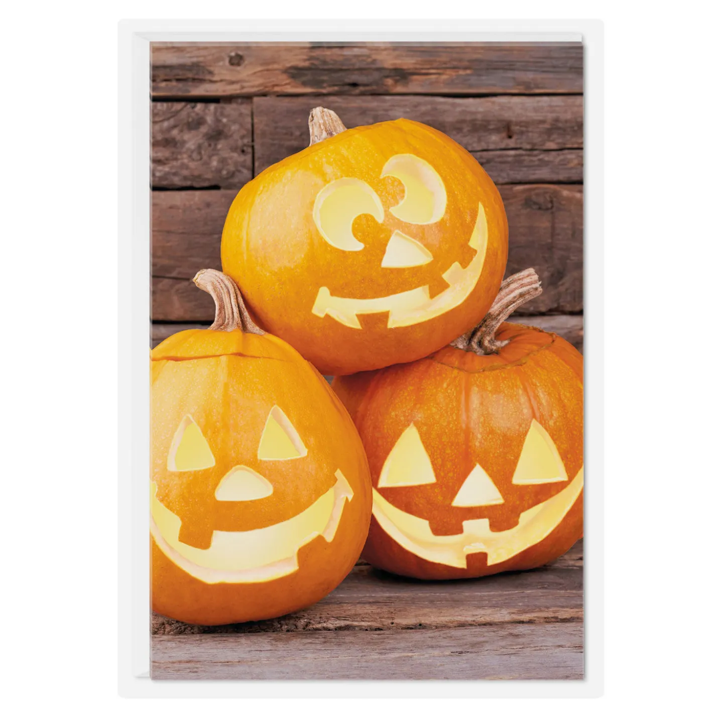 Jack-o'-Lantern Trio Halloween Cards, Pack of 6