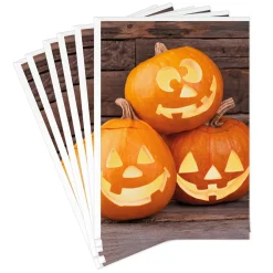Jack-o'-Lantern Trio Halloween Cards, Pack of 6