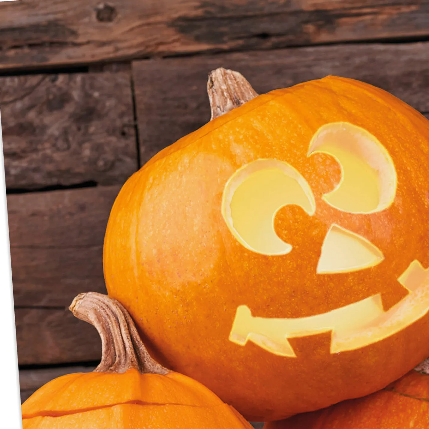 Jack-o'-Lantern Trio Halloween Cards, Pack of 6