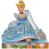 Jim Shore Disney Cinderella and Glass Slipper Figurine, 5.3"
