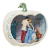 Jim Shore Disney Cinderella Scene in Carved Pumpkin Figurine, 8"