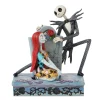 Jim Shore Disney Jack and Sally on Gravestone Figurine, 6.8"