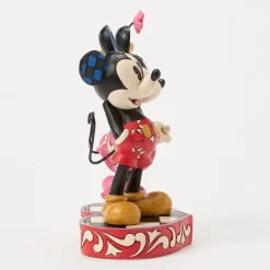 Jim Shore Disney Mickey and Minnie on Heart Figurine, 6.2