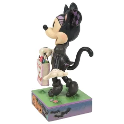 Jim Shore Disney Minnie Mouse in Black Cat Costume Figurine, 6.1"