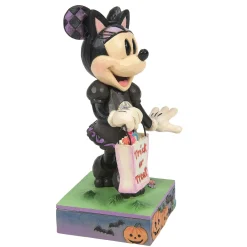 Jim Shore Disney Minnie Mouse in Black Cat Costume Figurine, 6.1"