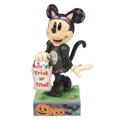 Jim Shore Disney Minnie Mouse in Black Cat Costume Figurine, 6.1