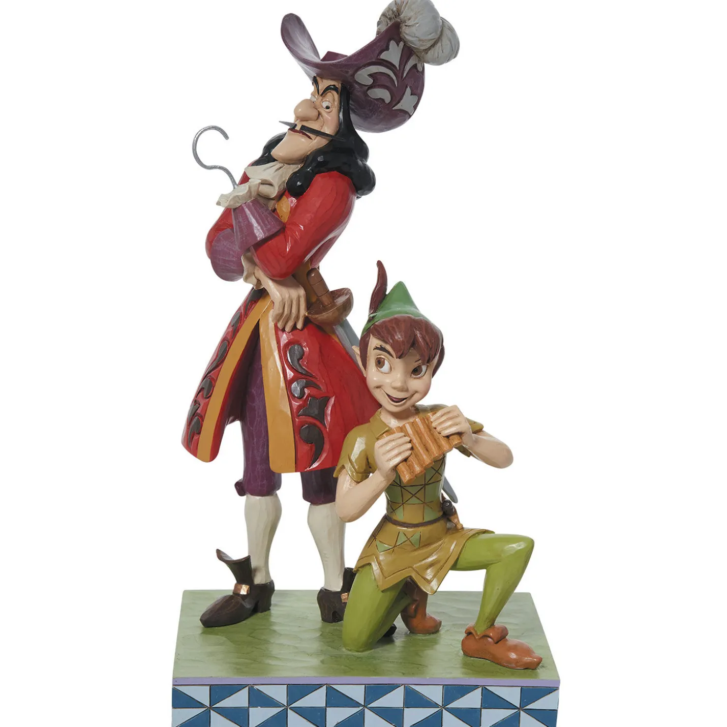 Jim Shore Disney Peter Pan and Captain Hook Figurine, 9.5"
