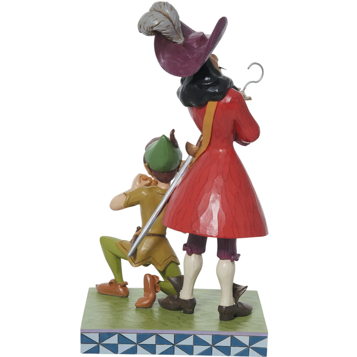 Jim Shore Disney Peter Pan and Captain Hook Figurine, 9.5"