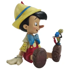 Jim Shore Disney Pinocchio and Jiminy Cricket Figurine, 5.75"