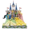 Jim Shore Disney Princesses and Castle Figurine, 10.2"