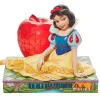 Jim Shore Disney Snow White and Apple Figurine, 4.8"