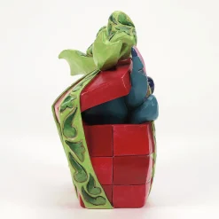 Jim Shore Disney Stitch Breaking Out of Present Figurine, 5"