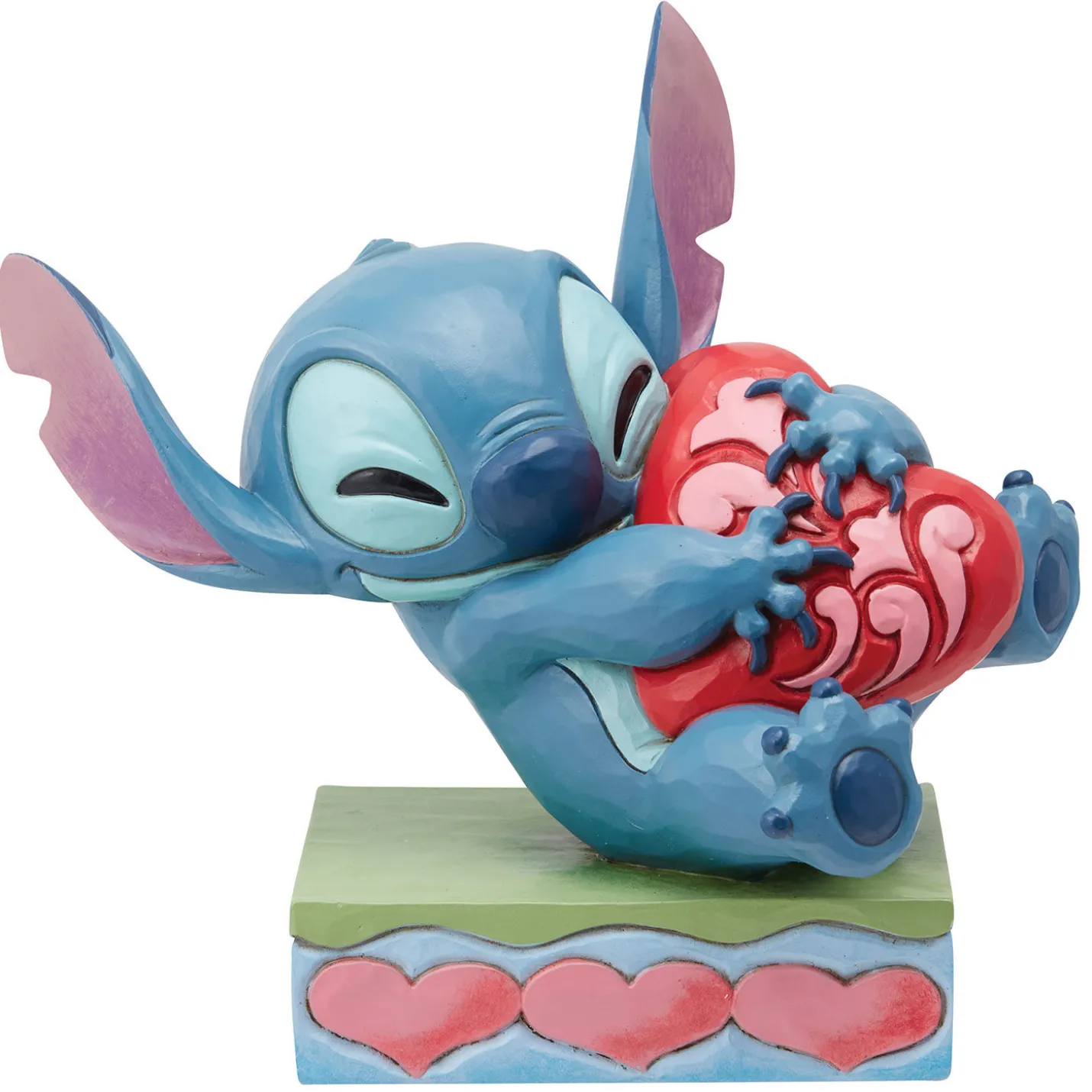 Jim Shore Disney Stitch Hugging Heart Figurine, 5"
