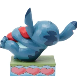 Jim Shore Disney Stitch Hugging Heart Figurine, 5"