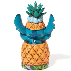 Jim Shore Disney Stitch in a Pineapple Figurine, 5.75"