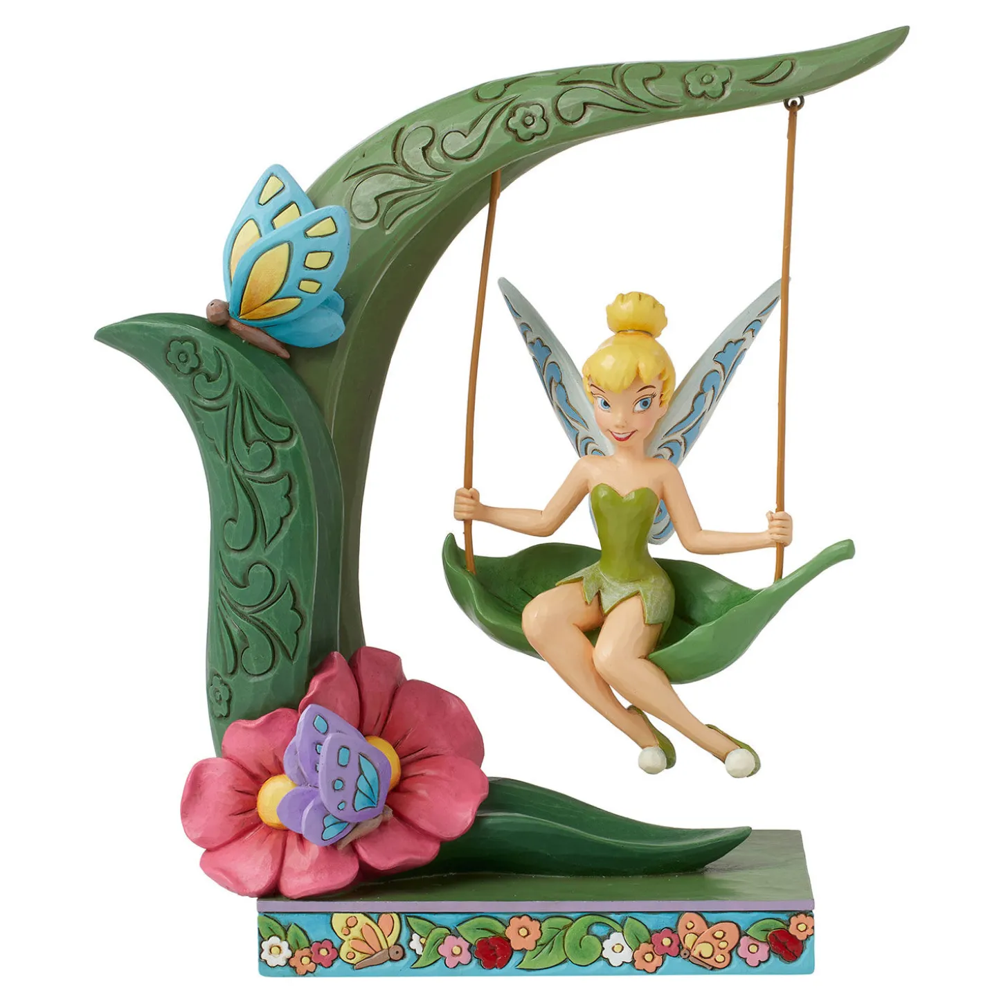 Jim Shore Disney Tinker Bell in Swing Figurine, 8.5"