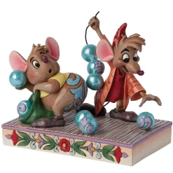 Jim Shore Disney Traditions Jaq and Gus Figurine, 5.5
