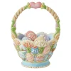Jim Shore Easter Basket With Eggs 20th Annual Figurine, 8.4"