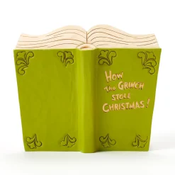 Jim Shore Grinch and Friends Light-Up Storybook Figurine, 6.2