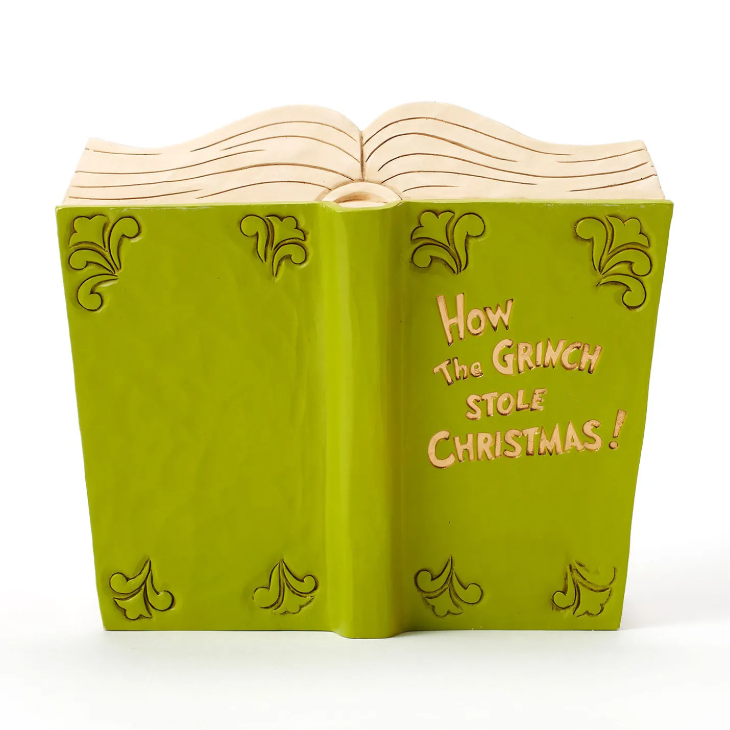 Jim Shore Grinch and Friends Light-Up Storybook Figurine, 6.2"