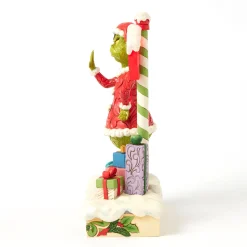 Jim Shore Grinch by Light-Up Stop Sign Figurine, 9.3
