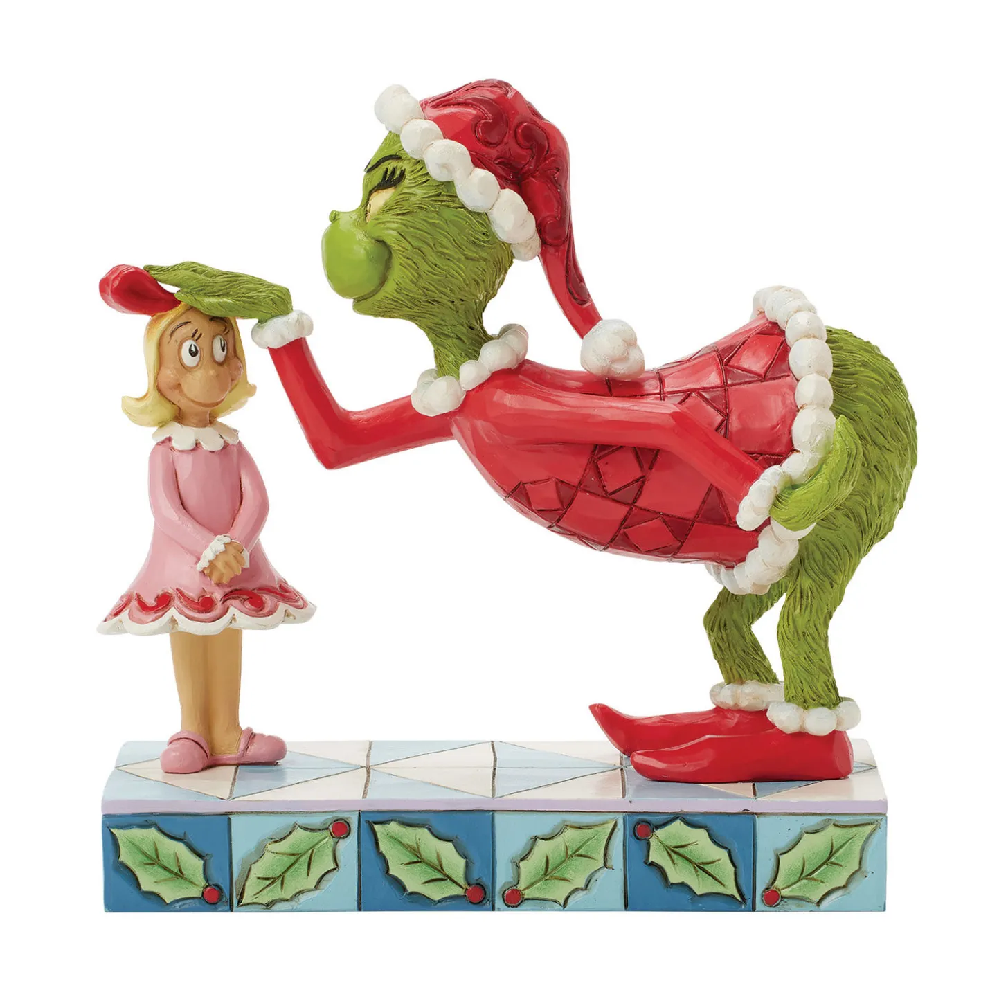 Jim Shore Grinch Patting Cindy Lou's Head Figurine, 5.4"