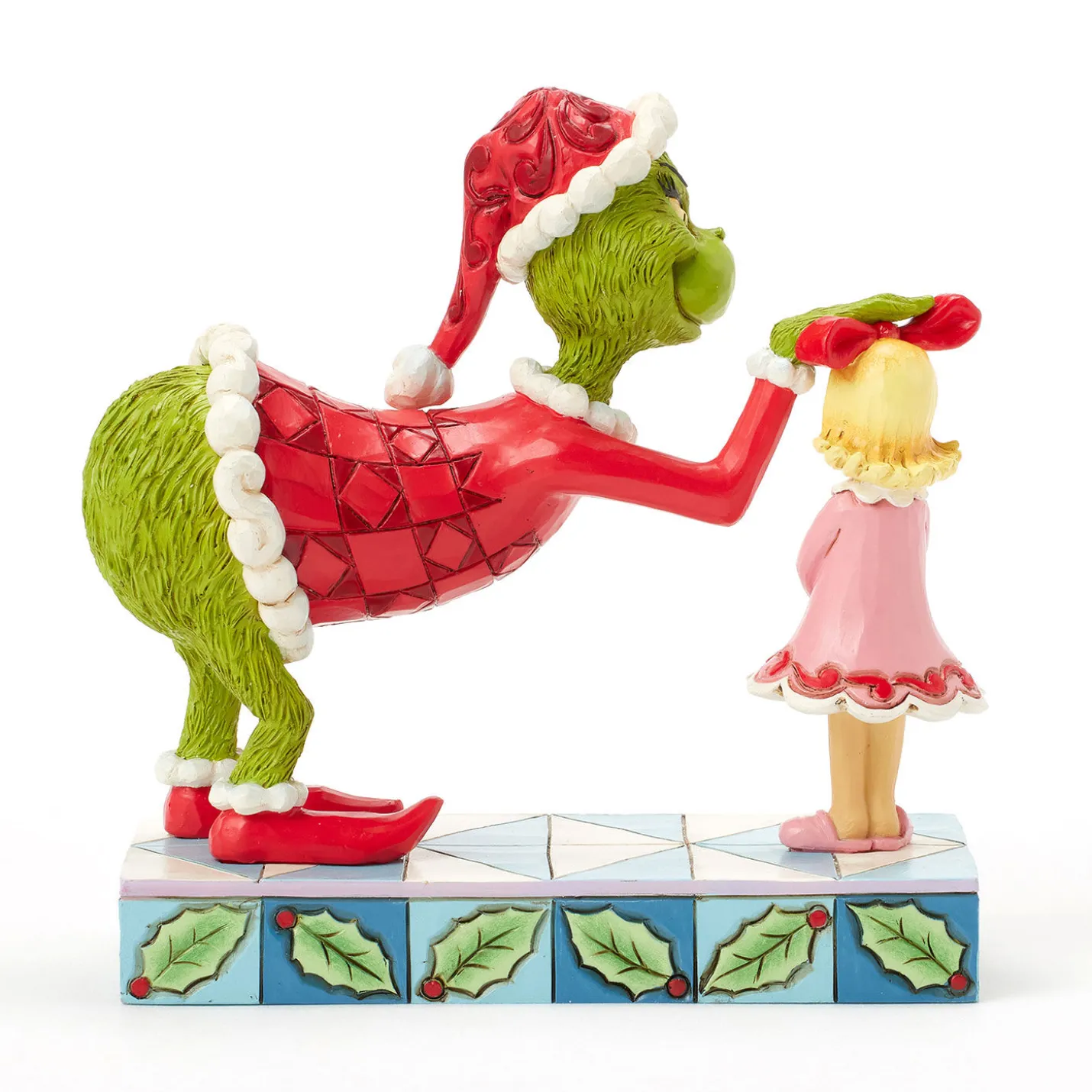 Jim Shore Grinch Patting Cindy Lou's Head Figurine, 5.4"